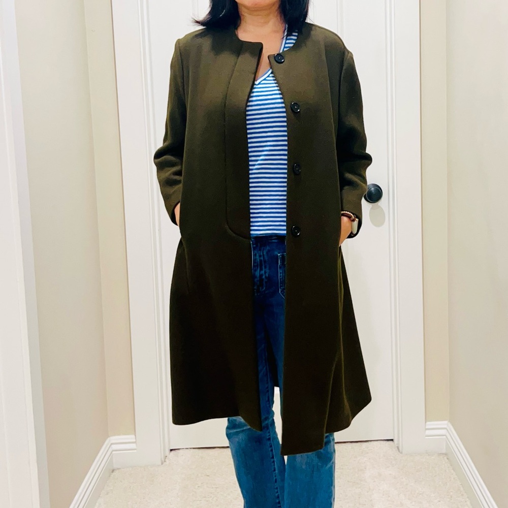 Marni military olive Wool Coat —44
